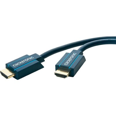 HDMI kábel [1x HDMI dugó - 1x HDMI dugó] 3 m Kék 3840 x 2160 pixel clicktronic 70304