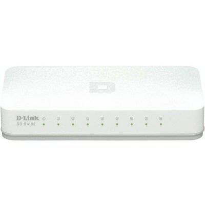 8 portos RJ45 ethernet switch 100 MBit/s D-Link GO-SW-8E