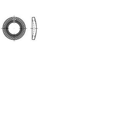 Záró alátét, belső Ø: 4 mm 10000 db TOOLCRAFT 159427