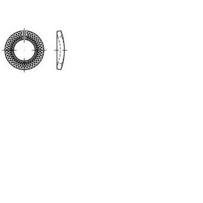 Záró alátét, belső Ø: 4 mm 10000 db TOOLCRAFT 159458