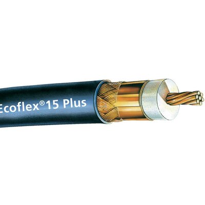 Koaxiális kábel 15 Plus Ecoflex® Ecoflex 15 Plus > 90 dB Fekete méteráru SSB