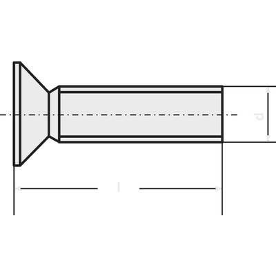 Toolcraft süllyesztett fejű, torx csavar, nemesacél, M2,5 x 20 mm, DIN 965, V2A