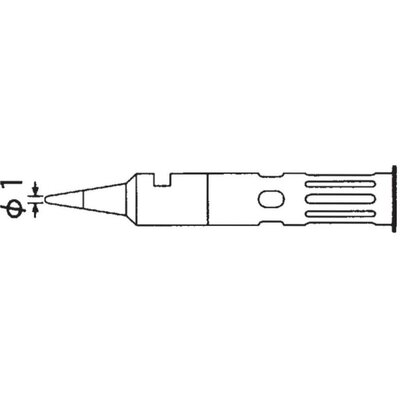 Weller WP60 pákahegy, forrasztóhegy 1 mm-es gömbölyű fejű T0051644399