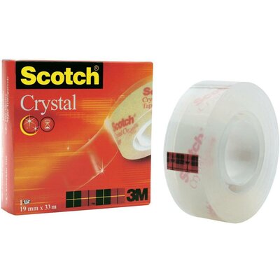 3M SCOTCH® CRYSTAL CLEAR 600 ragasztószalag, 19 mm X 33 m