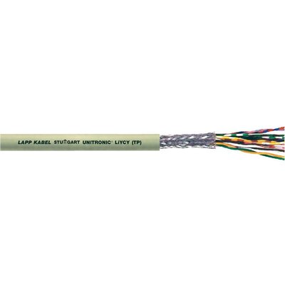 Adatvezeték UNITRONIC® LiYCY (TP) 6 x 2 x 0.14 mm² Szürke LappKabel 0035133 méteráru