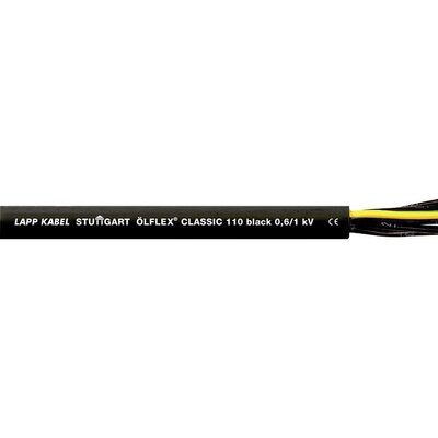 Vezérlő vezeték ÖLFLEX® CLASSIC BLACK 110 5 G 1.50 mm² Fekete LappKabel 1120311 méteráru