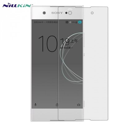 Nillkin Crystal Kijelzővédő fólia (ujjlenyomat mentes, készülék íves részére NEM hajlik rá!) víztiszta átlátszó [Sony Xperia XA1 (G3112)]