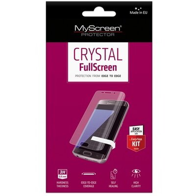 Myscreen Crystal Fullscreen kijelzővédő fólia (íves, öntapadó PET, nem visszaszedhető, 0.15mm, 3H) ÁTLÁTSZÓ [Huawei Mate 9]