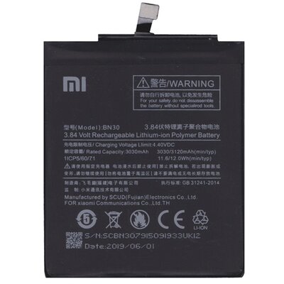 Xiaomi BN30 gyári akkumulátor 3030 mAh Li-ion - Xiaomi Redmi 4A, Xiaomi Redmi 4A Pro