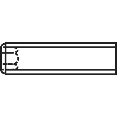 Toolcraft belső kulcsnyílású hernyócsavar, M3 x 10 mm, DIN 916, fekete, 20 db 222521