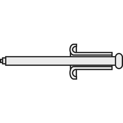 Popszegecs, DIN 7337, 2,4 X 6 mm, 10 részes