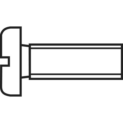 Toolcraft hengeresfejű csavar M3 x 16 mm, 100 db, horganyzott acél, DIN 84