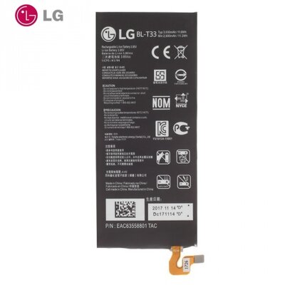 Utángyártott akkumulátor 3000 mAh Li-Polymer (BL-T33 kompatibilis) - LG Q6 (M700A)