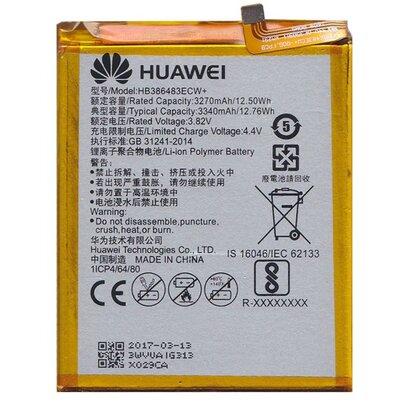 Huawei HB386483ECW gyári akkumulátor 3270 mAh Li-Polymer - Huawei Honor 6X (2016)