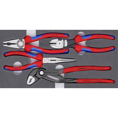 Knipex 00 20 01 V15 Mechanikai fogó készlet, Knipex Cobra vízpumpa fogóval