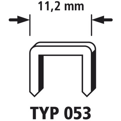 Acélkapocs készlet 3000db Wolfcraft 7015000 Typ 053