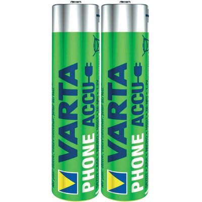 Mikroceruza akku AAA NiMH, 1,2V 800 mAh, 2 db, Varta Phonepower HR3, HR03, UO100557, DC2400, DC2400B4N, LR03