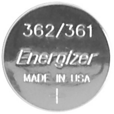 362/361 gombelem, ezüstoxid, 1,55V, 27 mAh, Energizer SR721SW, SR58, SR721, V362, D362, 601, S, 280-29, SB-AK, SB-DK