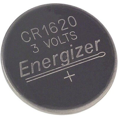 CR1620 lítium gombelem, 3 V, 79 mA, Energizer BR1620, DL1620, ECR1620, KCR1620, KL1620, KECR1620, LM1620