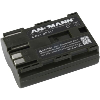 BP-511 Canon kamera akku 7,4V 1400 mAh, Ansmann