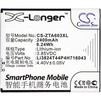 Utángyártott akkumulátor 2400 mAh Li-ion (Li3824T44P4H716043 kompatibilis) - ZTE Blade A520