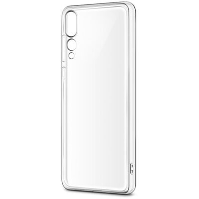 Blautel USP2PT 4-OK hátlapvédő telefontok gumi / szilikon (ultravékony) Átlátszó [Huawei P20 Pro]