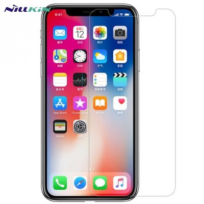 NILLKIN SUPER T+ PRO Kijelzővédő üvegfólia (edzett üveg, 3D érintés, 2.5D lekerekített szél, karcálló, 0.15mm, 9H) ÁTLÁTSZÓ [Apple iPhone X 5.8]