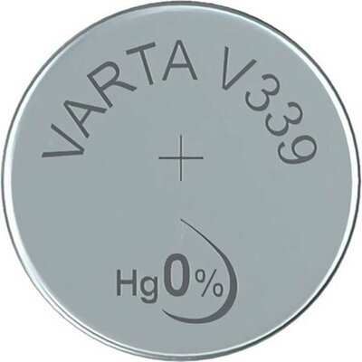 339 gombelem, ezüstoxid, 1,55V, 11 mAh, Varta SR614SW, SR614, V339, D339, R339, GP339, 339A, 339X