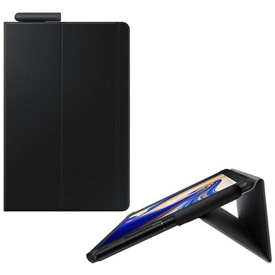 Samsung EF-BT830PBE Műanyag Tablet védőtok (FLIP, oldalra nyíló, asztali tartó funkció) FEKETE [Samsung Galaxy Tab S4 10.5 LTE (SM-T835), Samsung Galaxy Tab S4 10.5 WIFI (SM-T830)]