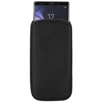 Univerzális telefontok álló, textil (POUCH, 6,4"-os méret) Fekete