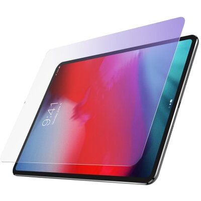 Kijelzővédő üvegfólia (0.3mm, íves, karcálló, 9H, kék fény elleni védelem) [Apple IPAD Pro 11 (2018)]