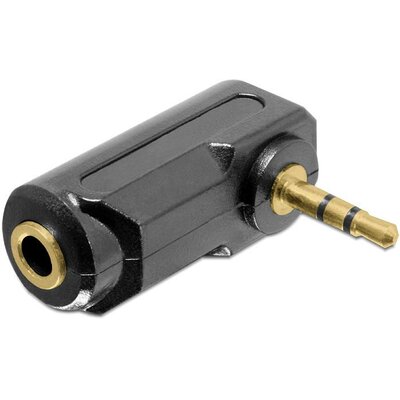 Delock Adapter Audio Stereo 3.5 mm 3 pin plug > jack angled