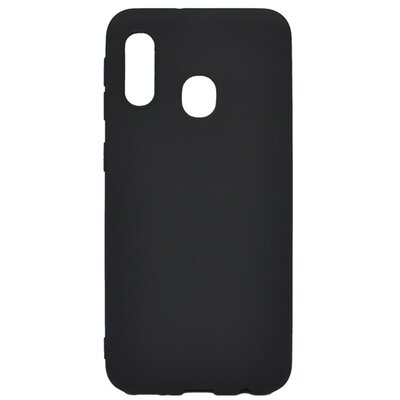 Hátlapvédő telefontok gumi / szilikon (matt) Fekete [Samsung Galaxy A20e (SM-A202F)]