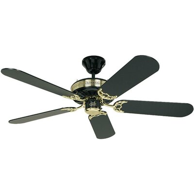 Mennyezeti ventilátor, 5 lapátos, Ø 132 cm, fekete/réz (polírozott), CasaFan Black Magic