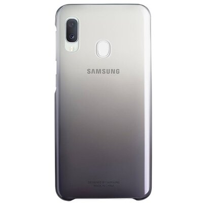 SAMSUNG EF-AA202CBE Műanyag hátlapvédő telefontok (színátmenet) Fekete [Samsung Galaxy A20e (SM-A202F)]