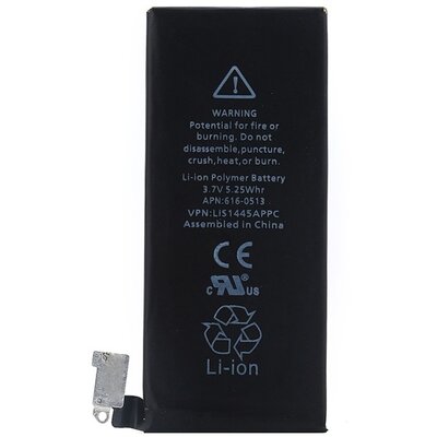 Utángyártott akkumulátor 1420 mAh LI-Polymer (616-0513 kompatibilis) [Apple iPhone 4]