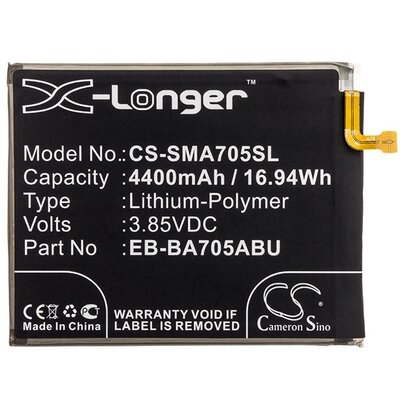 CAMERON SINO CS-SMA705SL utángyártott akkumulátor 4400 mAh LI-Polymer (EB-BA705ABU kompatibilis) [Samsung Galaxy A70 (SM-A705F)]