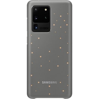 SAMSUNG EF-KG988CJ Műanyag gyári hátlapvédő telefontok (ultravékony, hívás és üzenetjelző funkció, LED világítás) Szürke [Samsung Galaxy S20 Ultra (SM-G988F)]