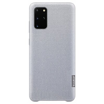 SAMSUNG EF-XG985FJEG Műanyag gyári hátlapvédő telefontok (kvadrát textil bevonat) Szürke [Samsung Galaxy S20+ Plus (SM-G985F)]