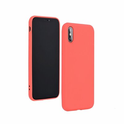 Forcell Silicone Lite matt felületű szilikon hátlapvédő telefontok - iPhone 11 ( 6.1" ), rózsaszín