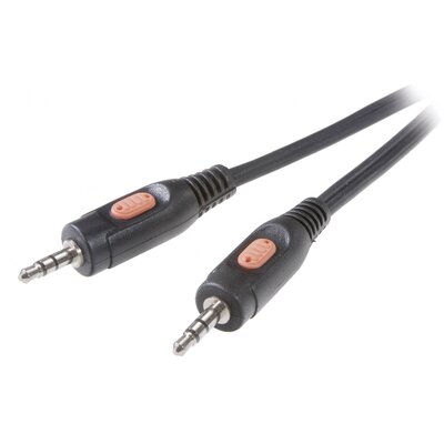 SpeaKa Professional Jack Audio Csatlakozókábel [1x Jack dugó, 3,5 mm-es - 1x Jack dugó, 3,5 mm-es] 1.50 m Fekete