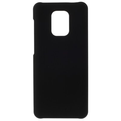 Műanyag hátlapvédő telefontok (gumírozott) Fekete [Xiaomi Redmi Note 9 Pro, Xiaomi Redmi Note 9S]