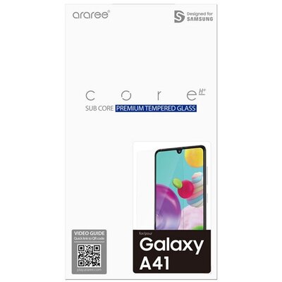 Kijelzővédő üvegfólia (karcálló, 0.33mm, 9H, NEM íves) ÁTLÁTSZÓ [Samsung Galaxy A41 (SM-A415F)]