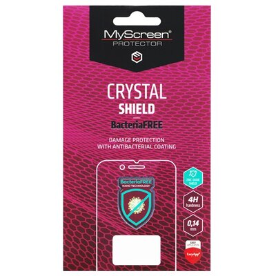 MYSCREEN CRYSTAL BacteriaFREE kijelzővédő fólia (antibakteriális, 3H, NEM íves) ÁTLÁTSZÓ [Apple iPhone 7 4.7, Apple iPhone 8 4.7, Apple iPhone SE (2020)]