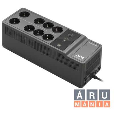 APC BE850G2-GR Back-UPS, 850 VA, 230 V, C és A típusú USB és töltőportok