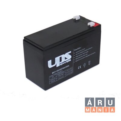 Akku UPS Power 12V 7Ah zselés akkumulátor