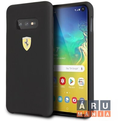 Ferrari Samsung Galaxy S10+ Plus SF fekete szilikon telefontok