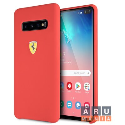 Ferrari Samsung Galaxy S10+ Plus SF piros szilikon telefontok