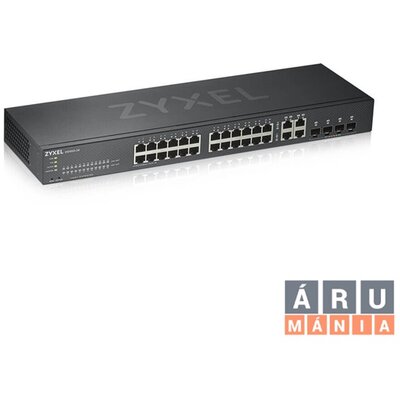 ZyXEL GS1920-24v2 28port GbE LAN L2 menedzselhető switch