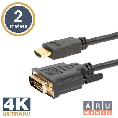 Delight 2m 4K DVI-D - HDMI kábel